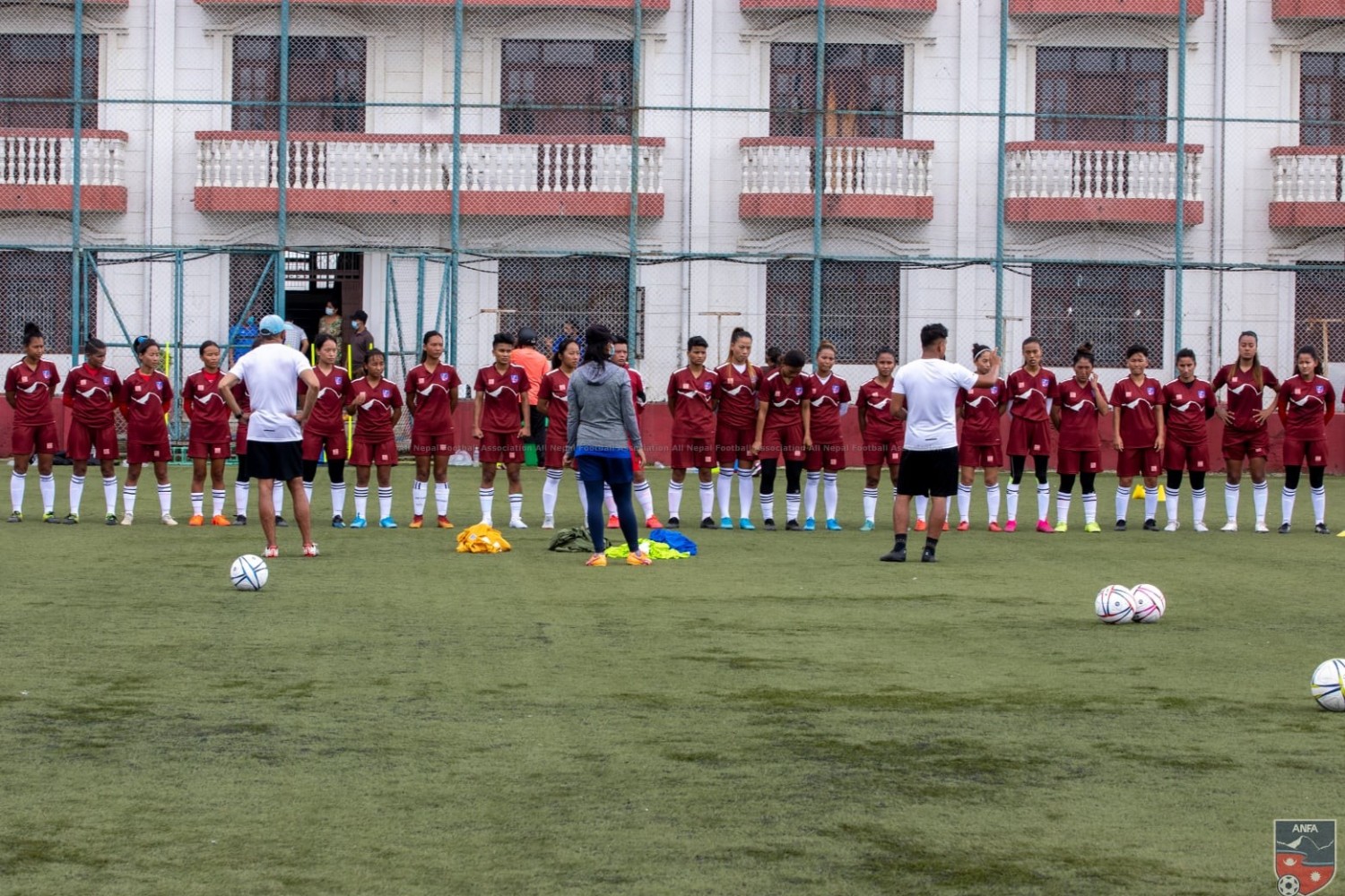 मैत्रीपूर्ण फुटबलको लागि पहिलो चरणमा ४३ सदस्यीय महिला टिमको घोषणा